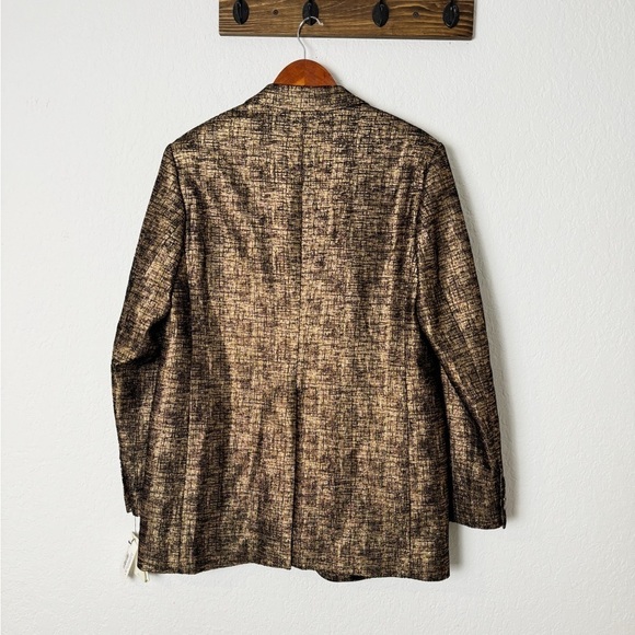 Dries Van Noten Blanchet One-Button Metallic Blazer - Picture 13 of 15